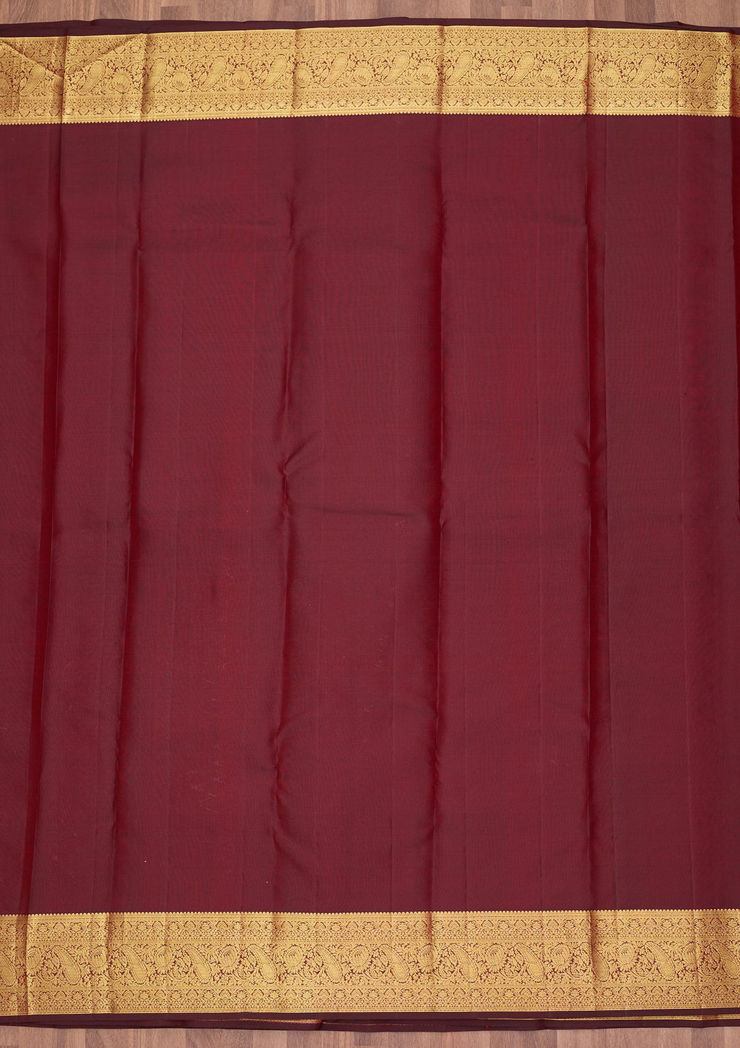 Maroon Dharmavaram Pure Silk Saree