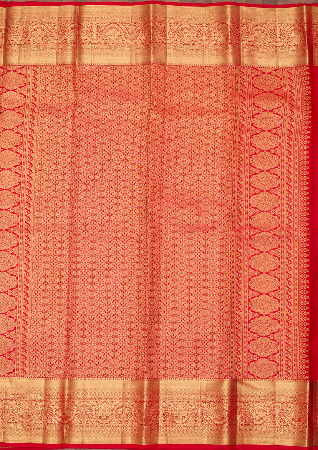 Red Dharmavaram Pure Silk Saree