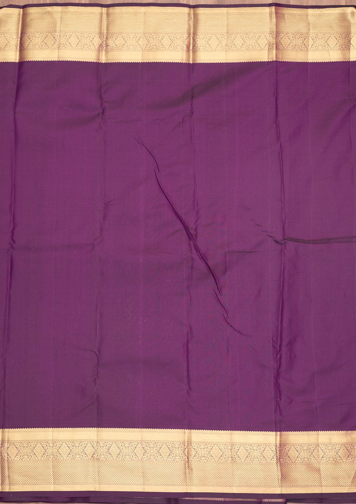 Purple Dharmavaram Pure Silk Saree