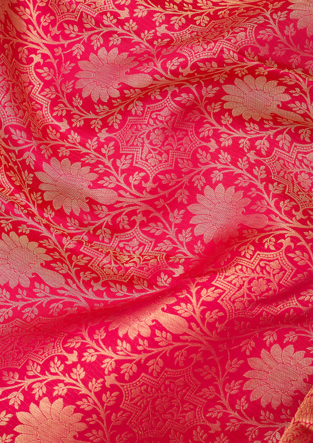 Rani Pink Dharmavaram Pure Silk Saree