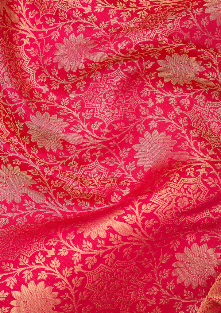 Rani Pink Dharmavaram Pure Silk Saree