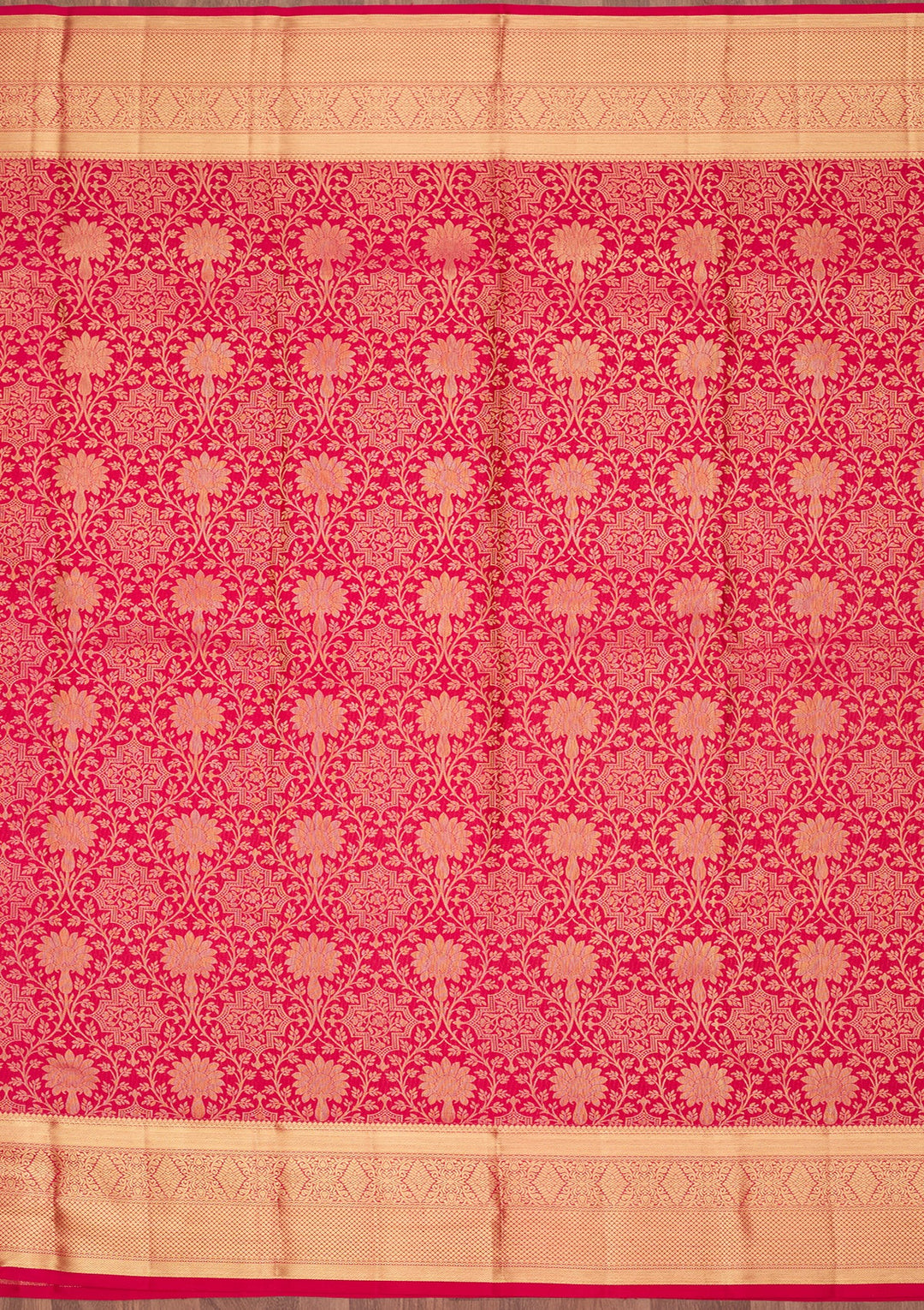 Rani Pink Dharmavaram Pure Silk Saree