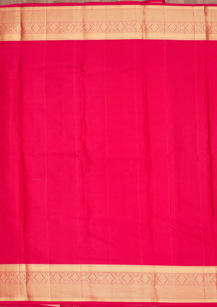 Rani Pink Dharmavaram Pure Silk Saree