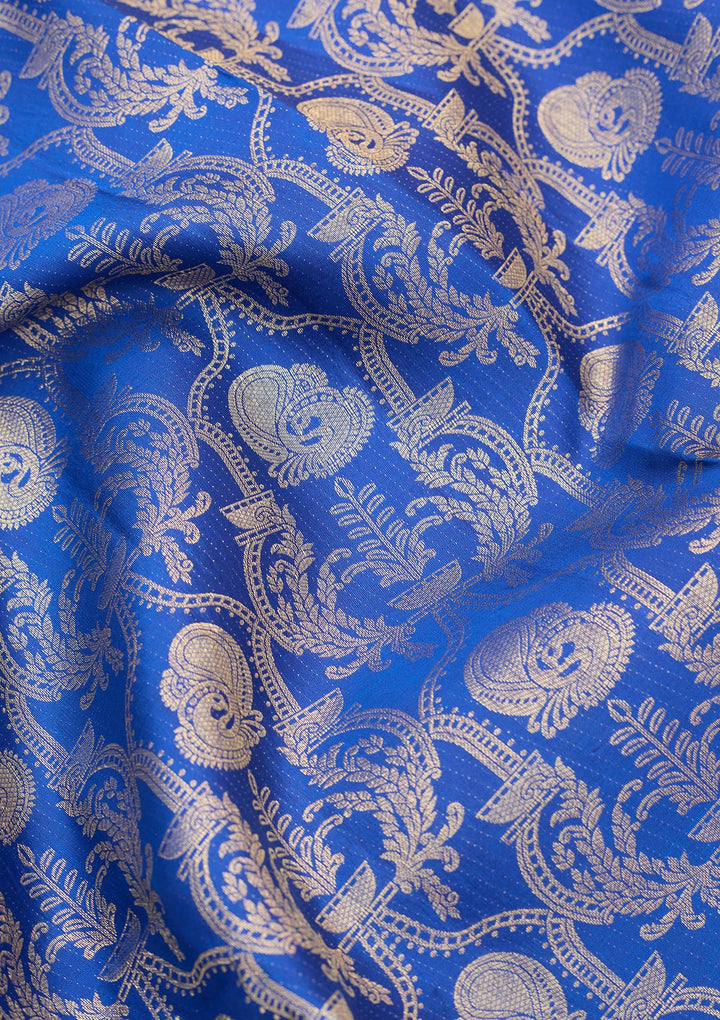 Royal Blue Dharmavaram Pure Silk Saree