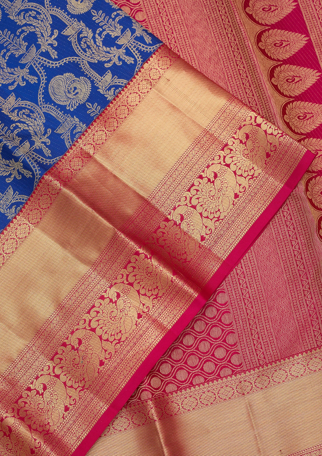 Royal Blue Dharmavaram Pure Silk Saree