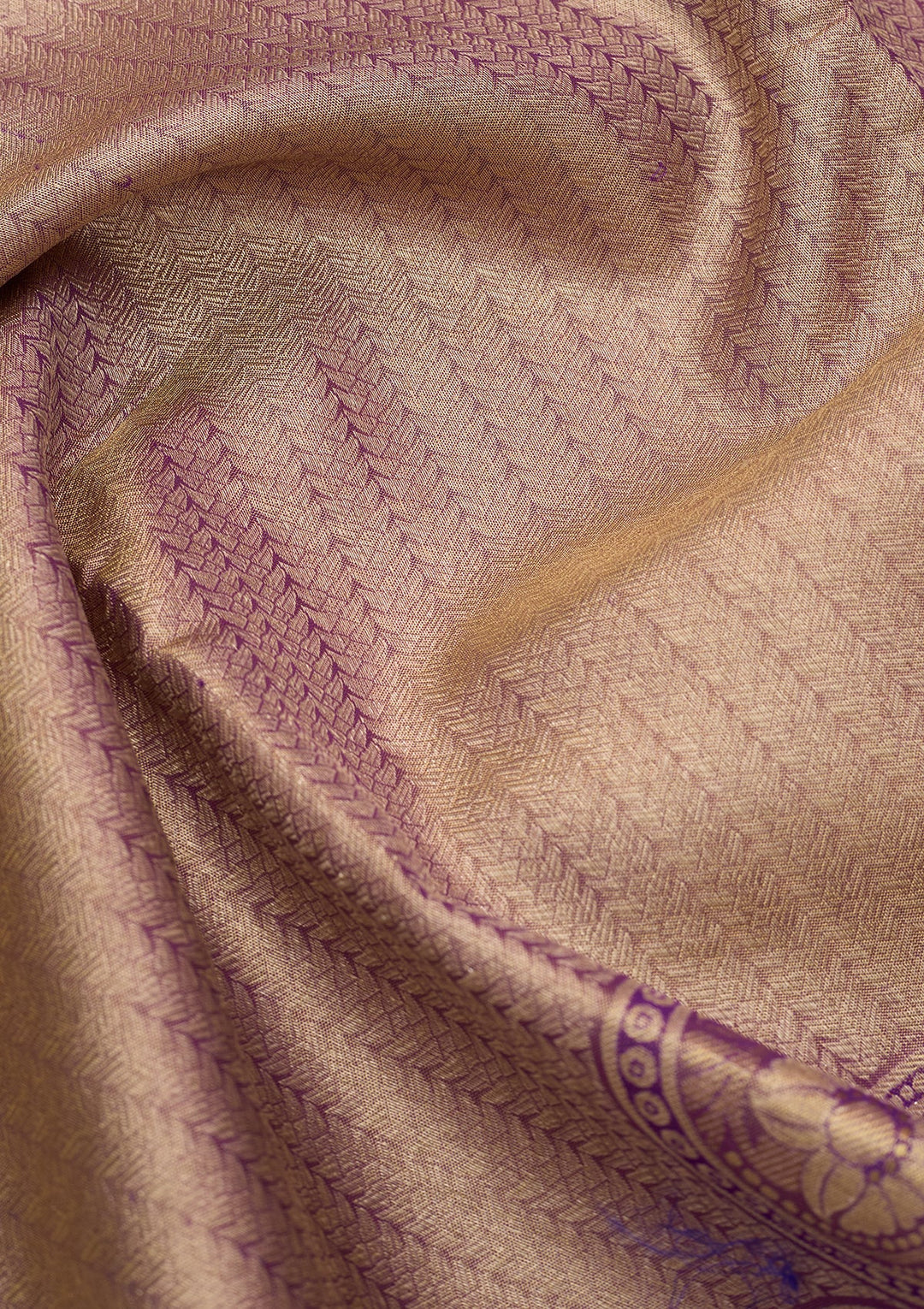 Purple Dharmavaram Pure Silk Saree