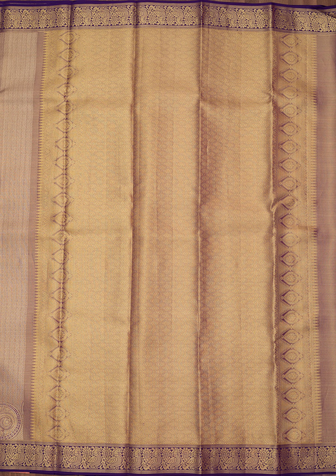 Purple Dharmavaram Pure Silk Saree