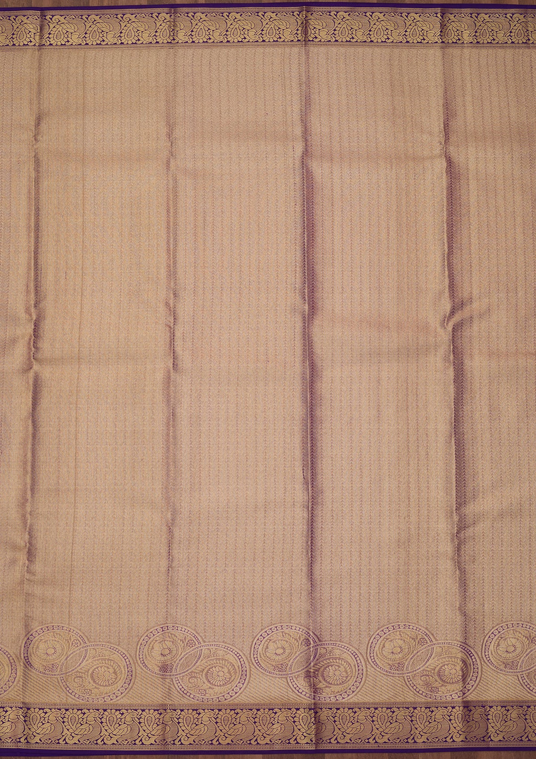 Purple Dharmavaram Pure Silk Saree