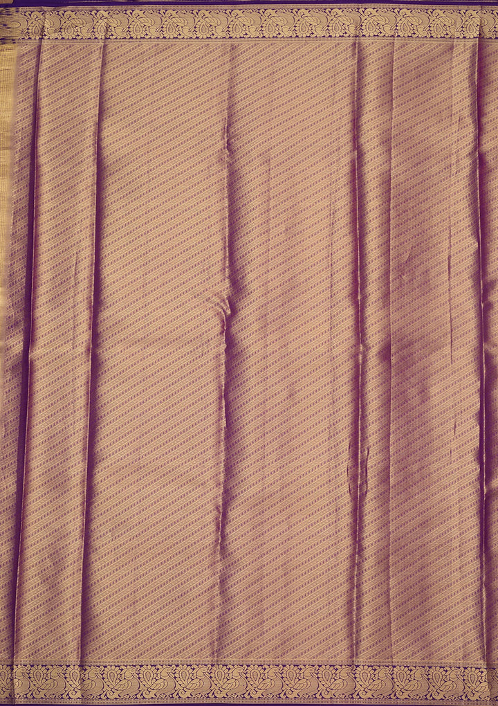 Purple Dharmavaram Pure Silk Saree