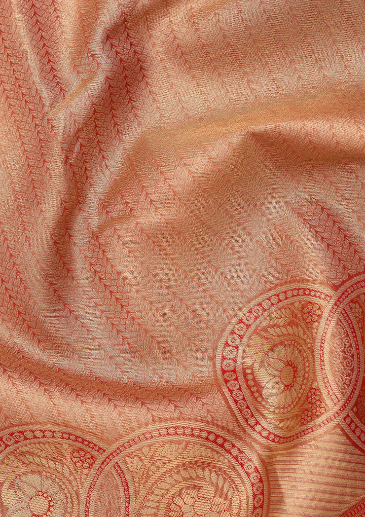Red Dharmavaram Pure Silk Saree