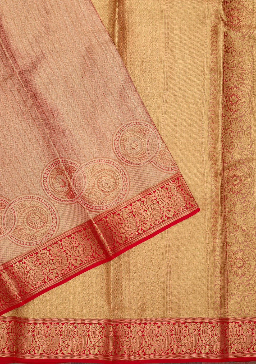 Red Dharmavaram Pure Silk Saree