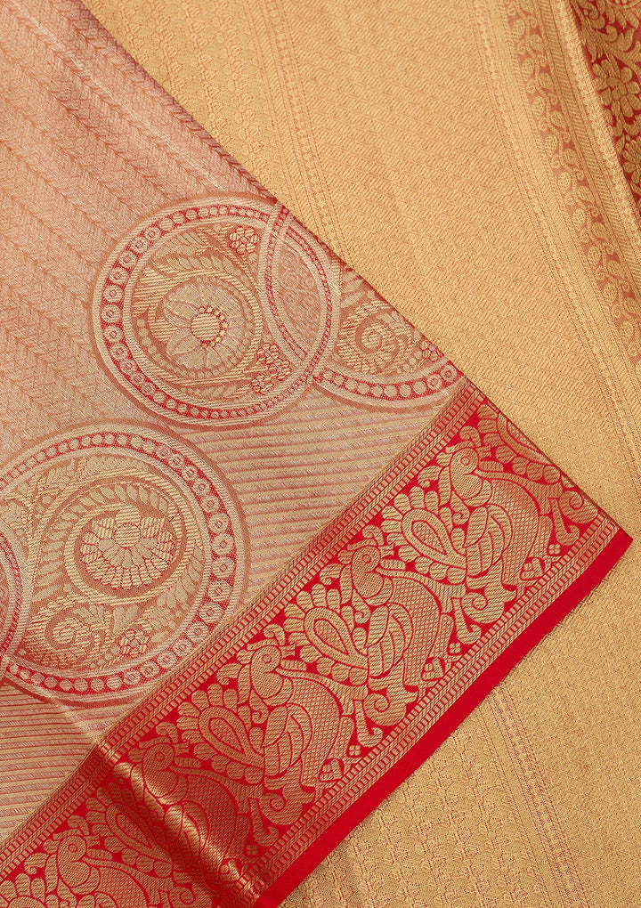 Red Dharmavaram Pure Silk Saree