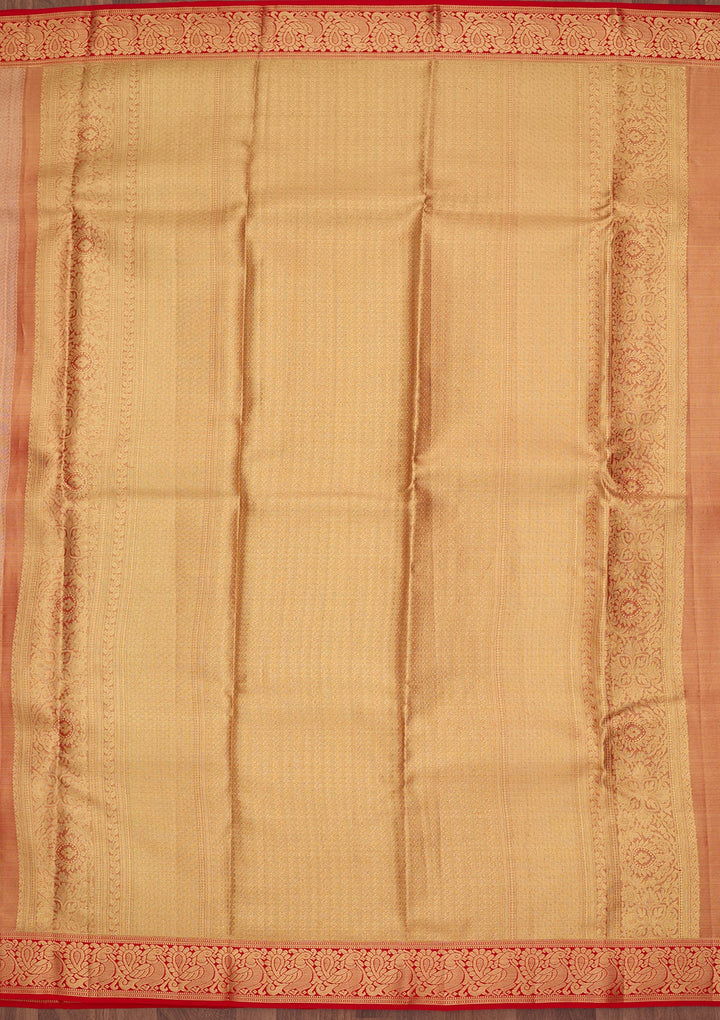 Red Dharmavaram Pure Silk Saree