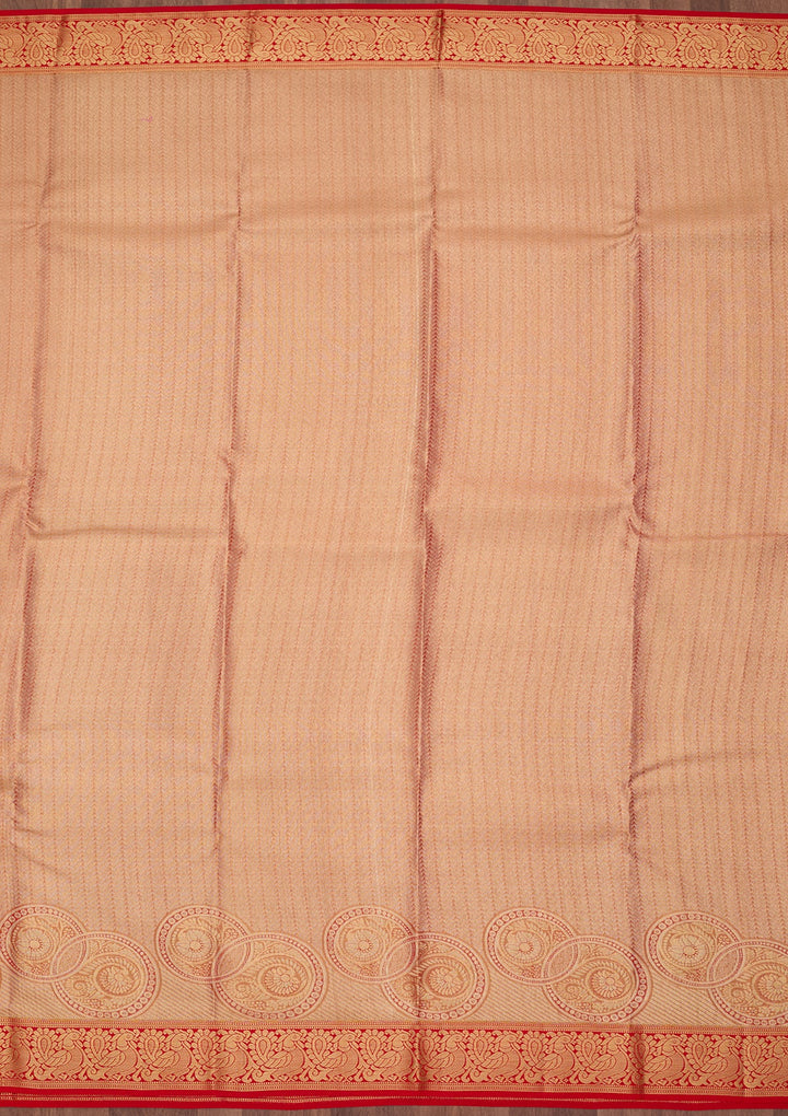 Red Dharmavaram Pure Silk Saree