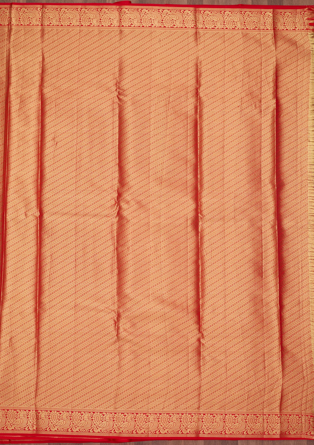 Red Dharmavaram Pure Silk Saree