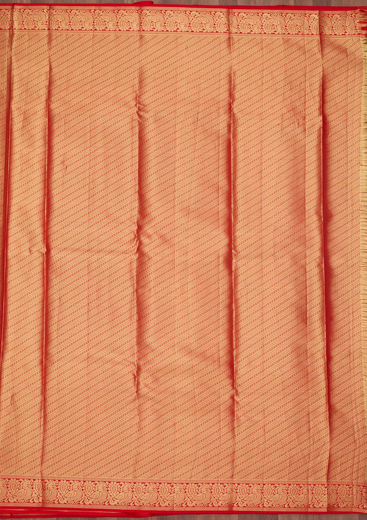 Red Dharmavaram Pure Silk Saree