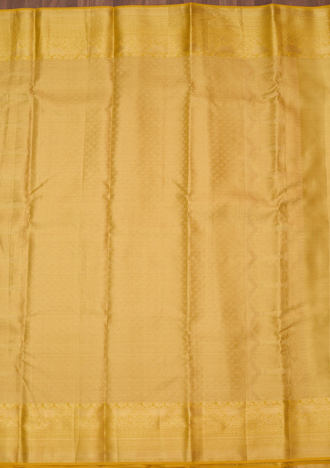 Yellow Dharmavaram Pure Silk Saree