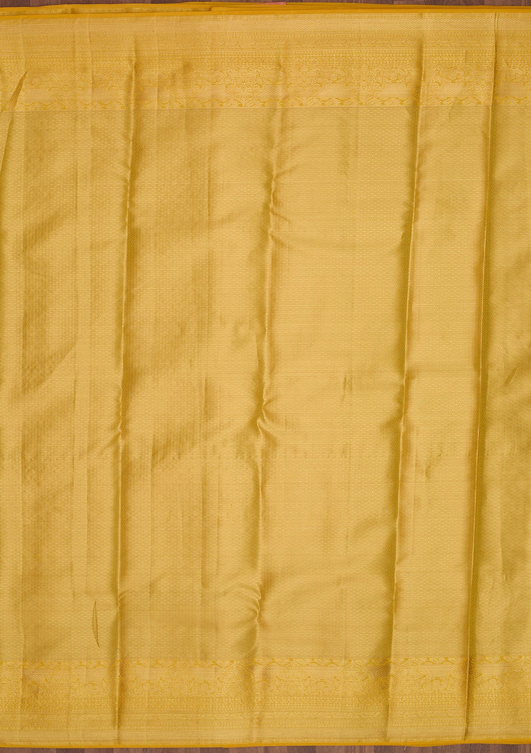 Yellow Dharmavaram Pure Silk Saree