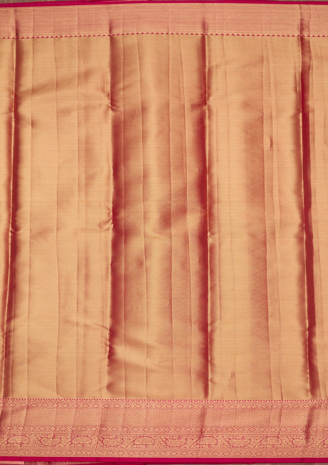 Peach Dharmavaram Pure Silk Saree