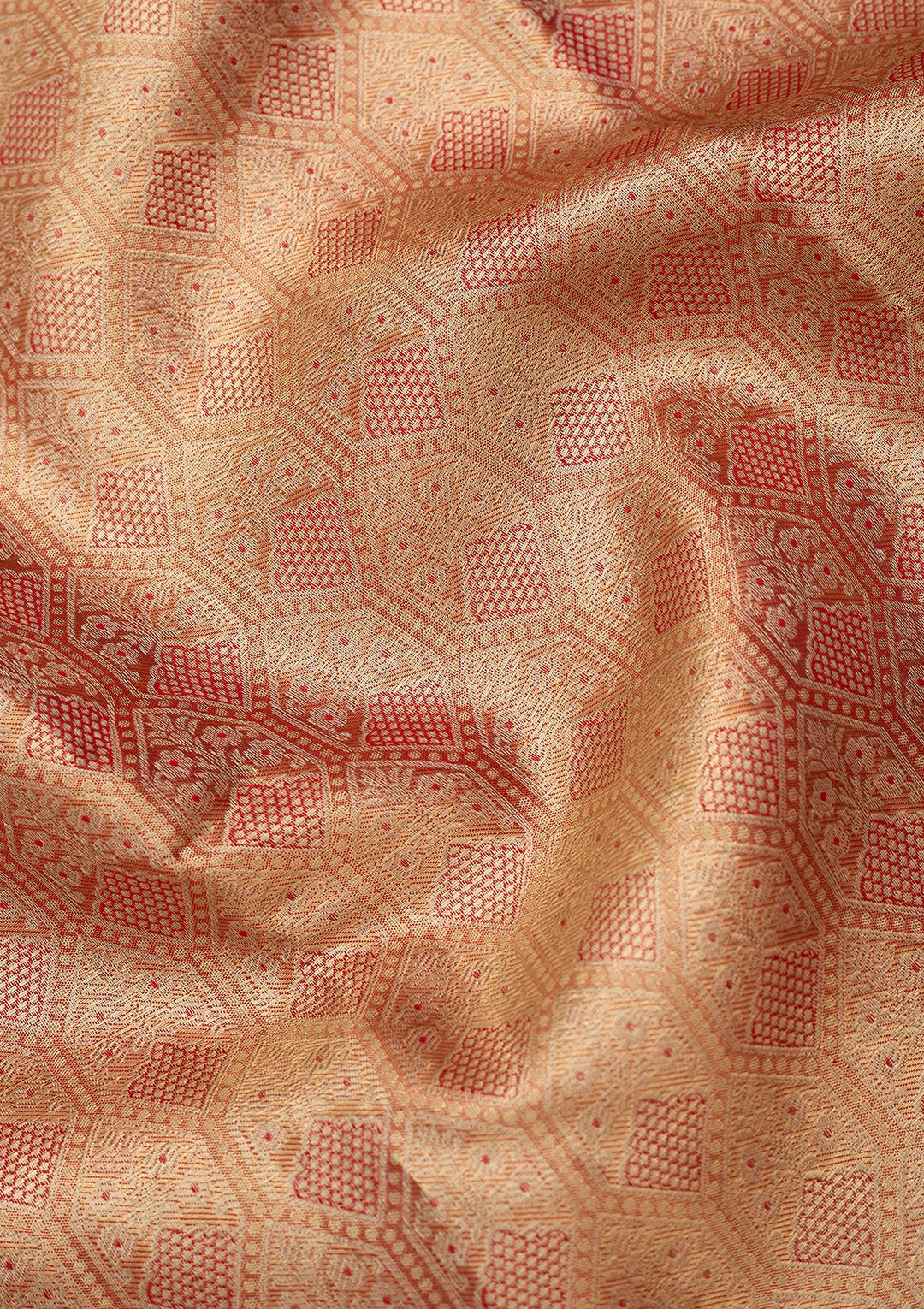 Red Dharmavaram Pure Silk Saree