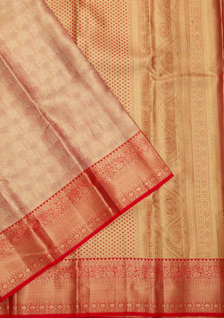 Red Dharmavaram Pure Silk Saree