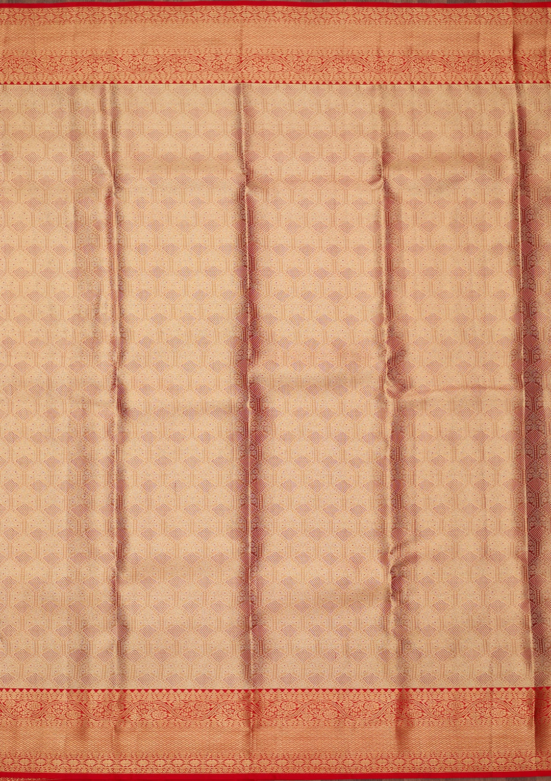 Red Dharmavaram Pure Silk Saree