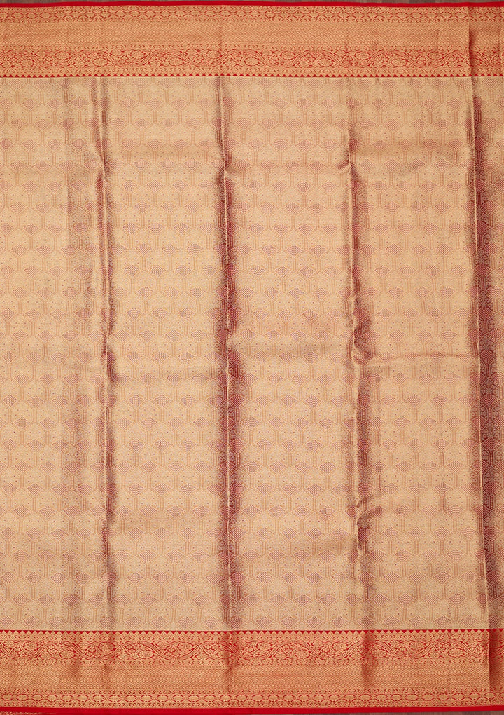 Red Dharmavaram Pure Silk Saree
