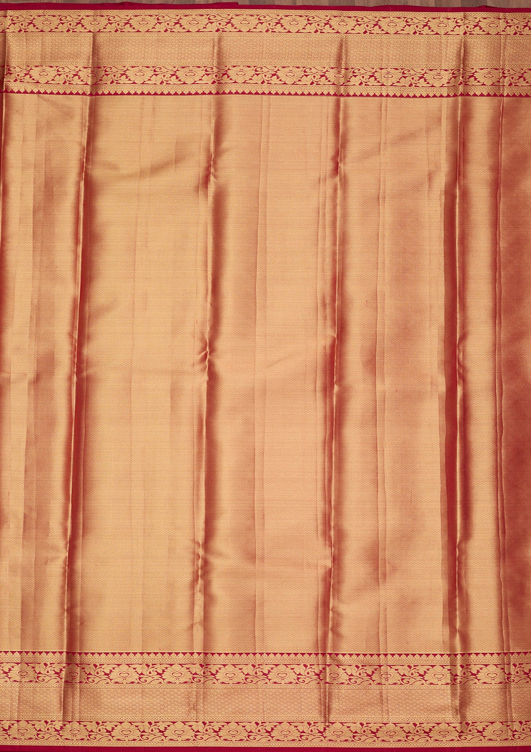 Peach Dharmavaram Pure Silk Saree