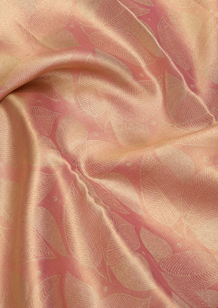 Pink Dharmavaram Pure Silk Saree