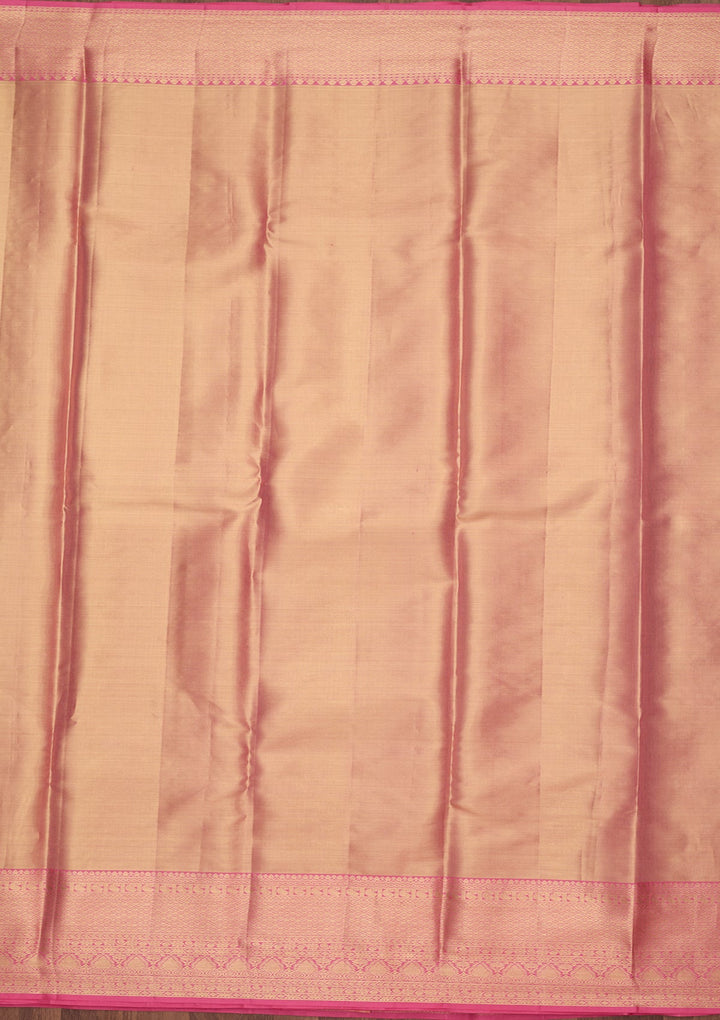 Pink Dharmavaram Pure Silk Saree