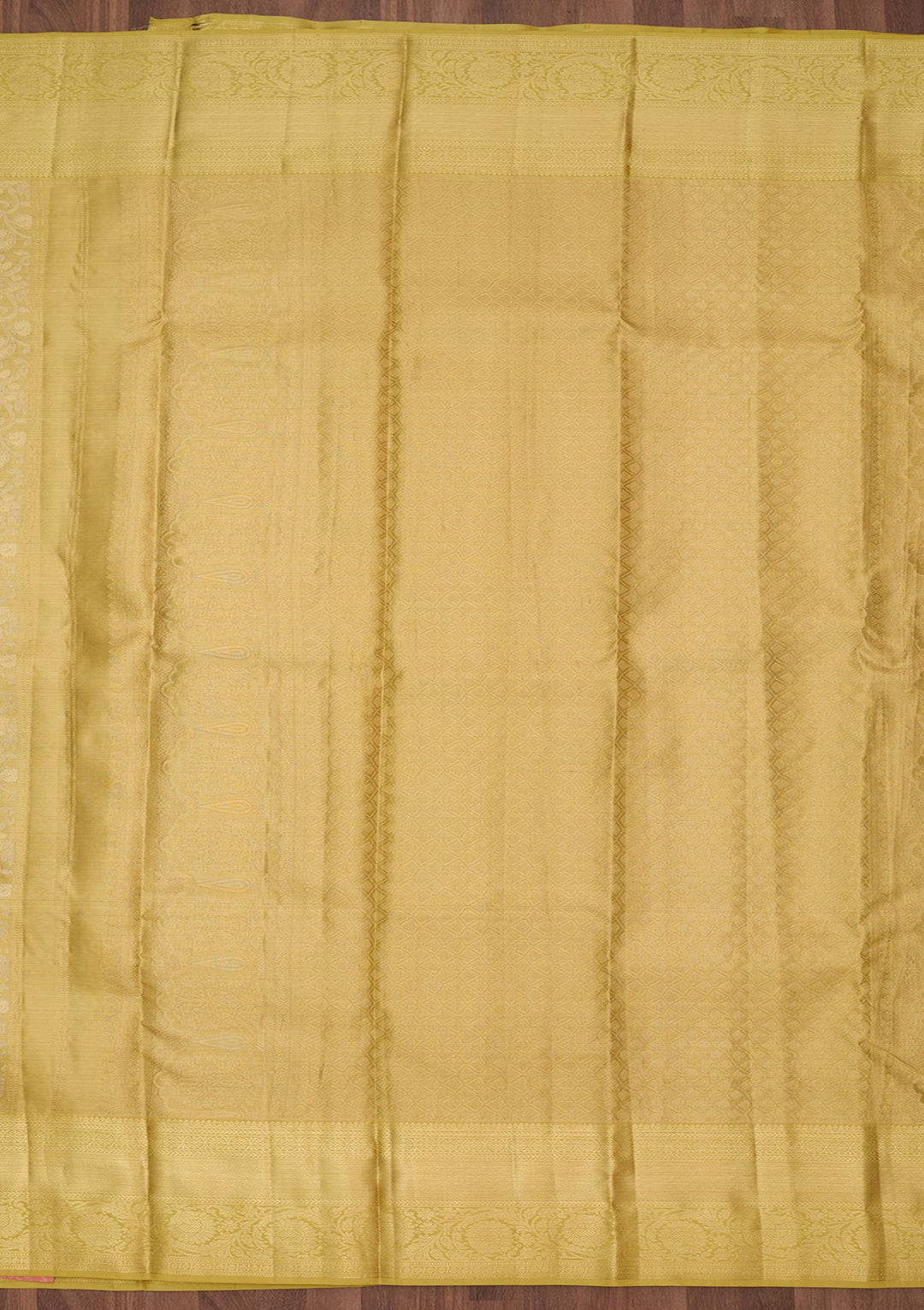 Pista Green Dharmavaram Pure Silk Saree