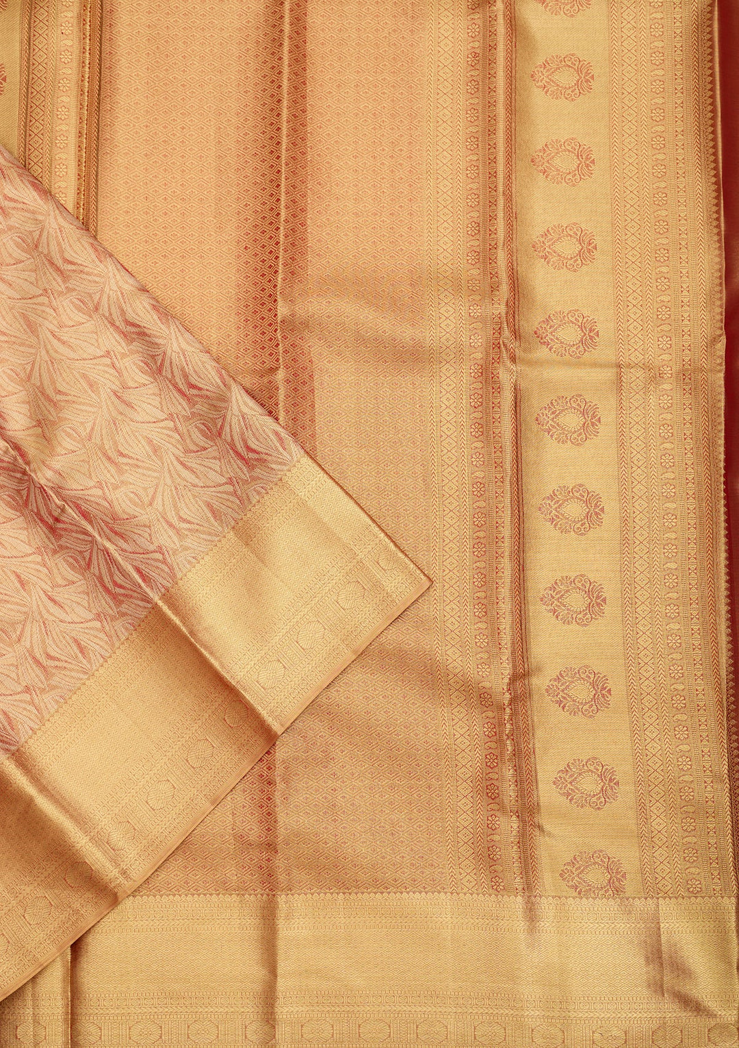 Gold Dharmavaram Pure Silk Saree