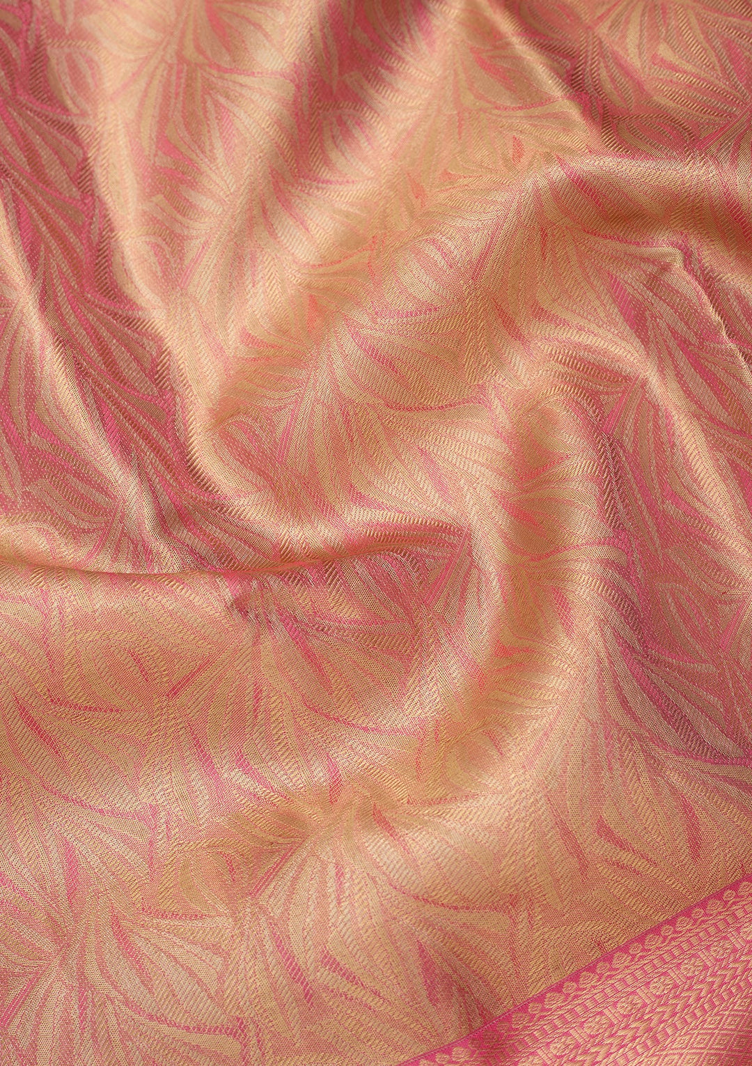 Pink Dharmavaram Pure Silk Saree