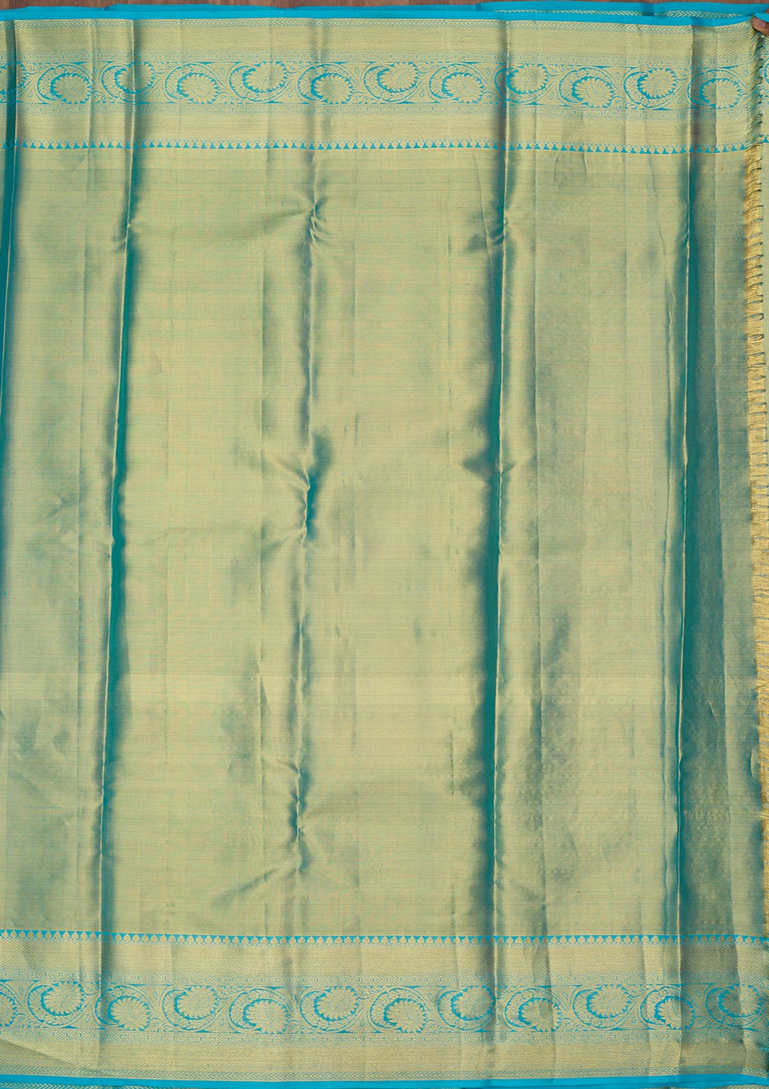 Sea Green Dharmavaram Pure Silk Saree