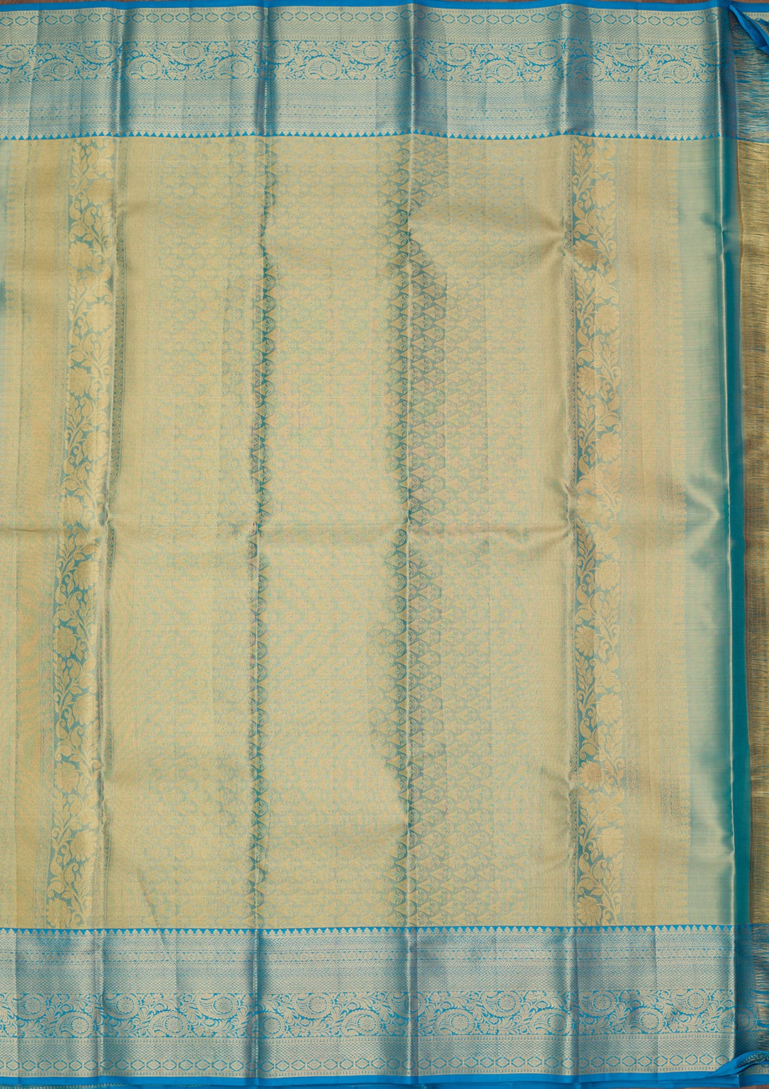 Sky Blue Dharmavaram Pure Silk Saree