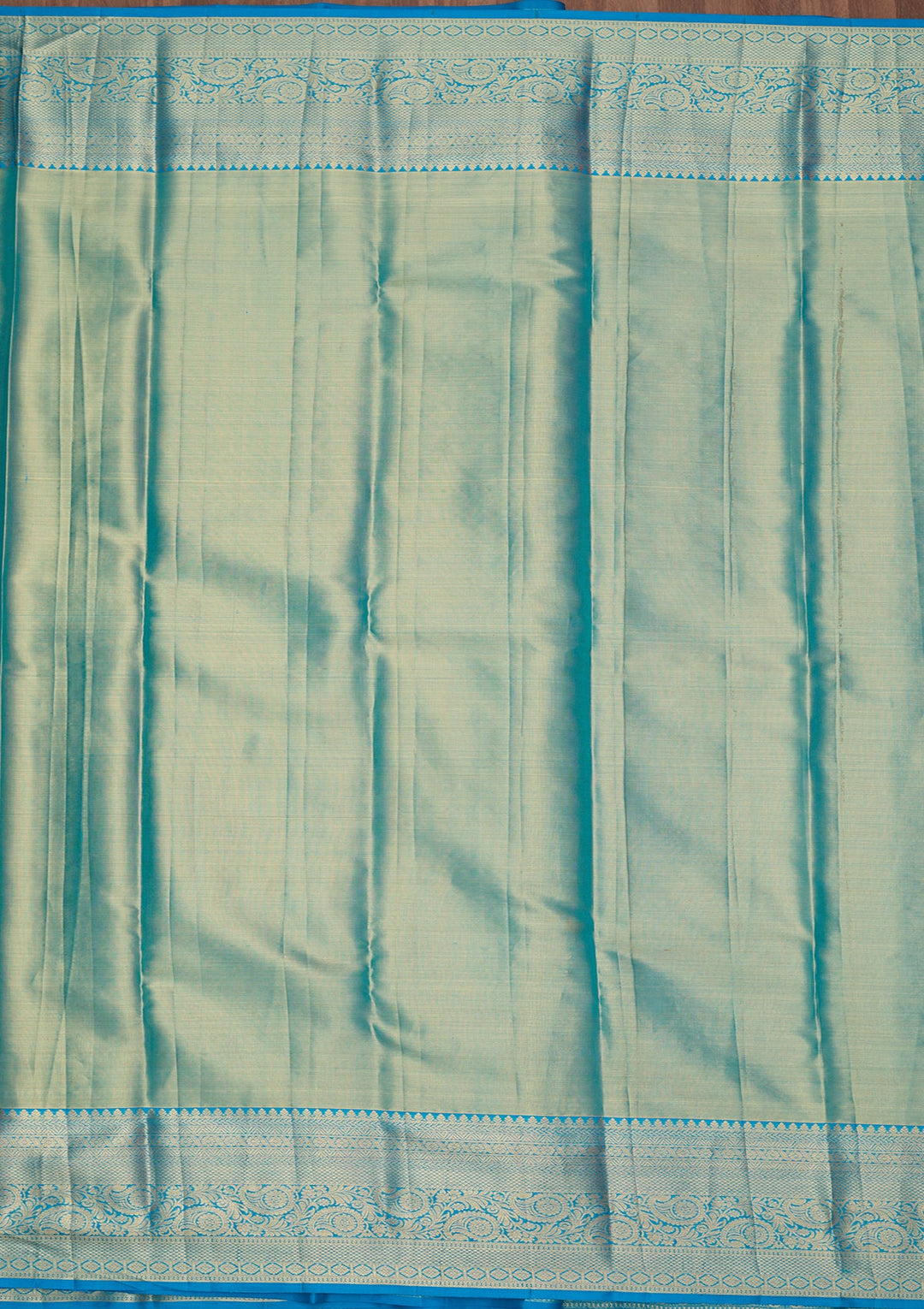 Sky Blue Dharmavaram Pure Silk Saree