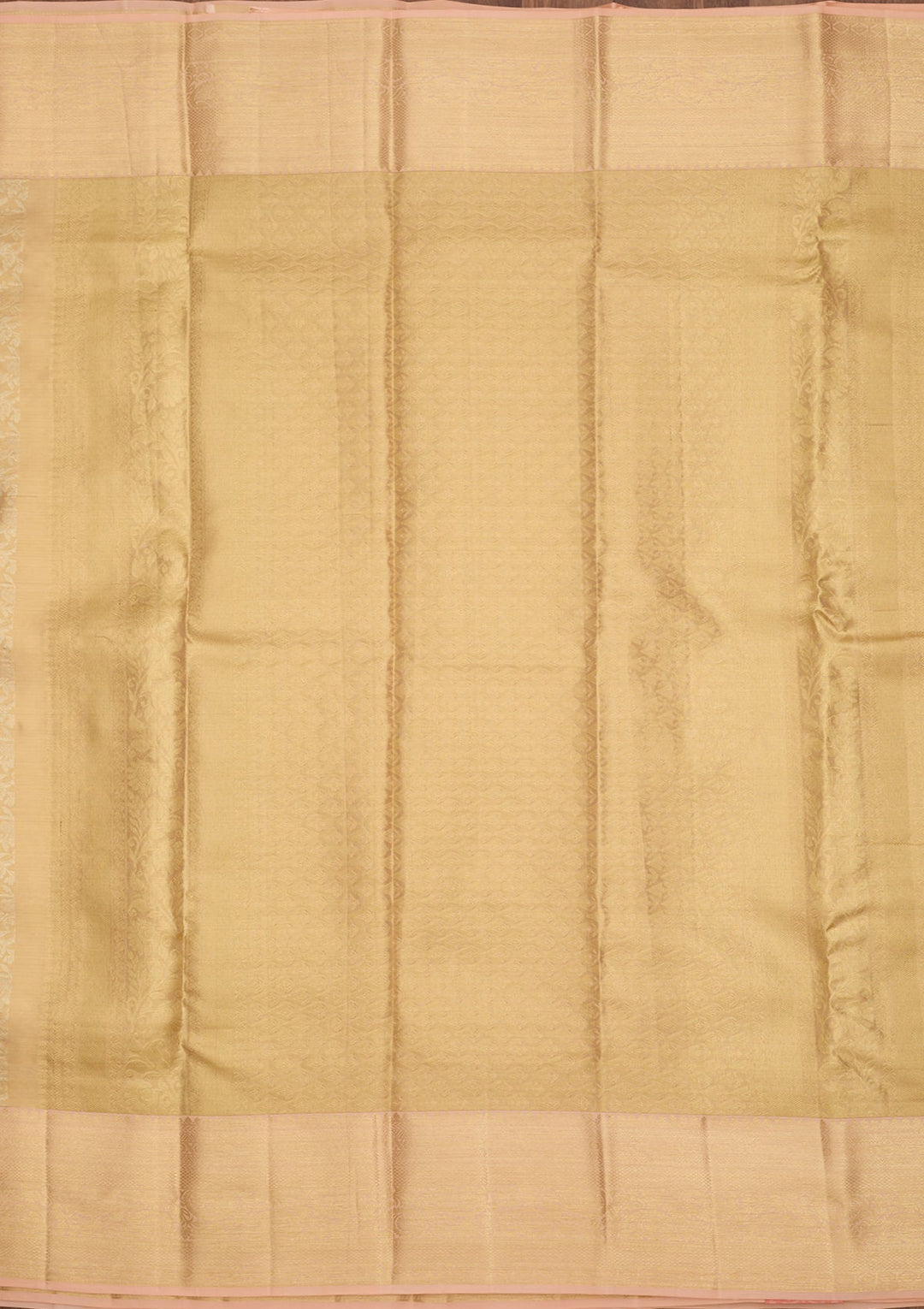 Beige Dharmavaram Pure Silk Saree