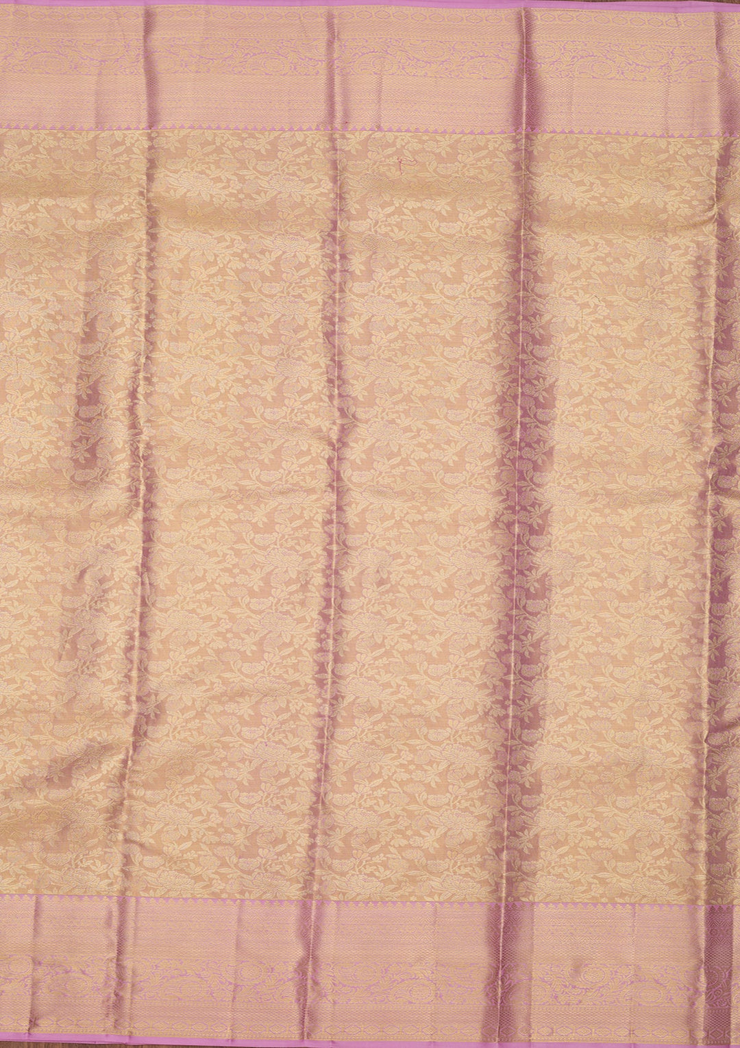 Lavender Dharmavaram Pure Silk Saree