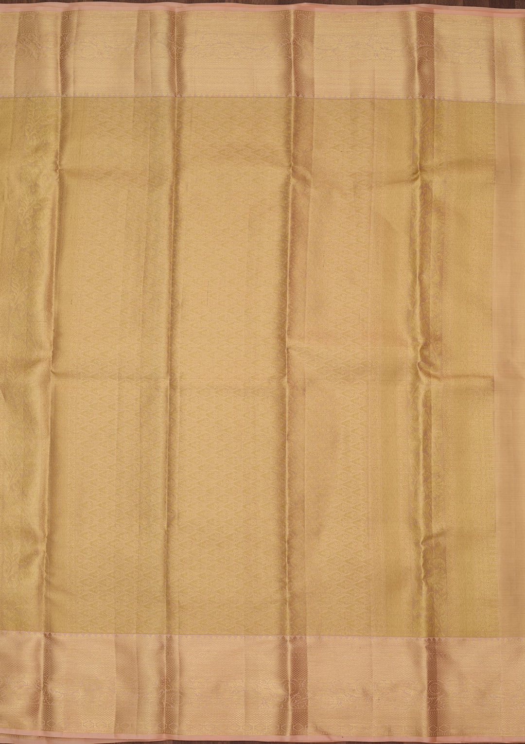 Peach Dharmavaram Pure Silk Saree
