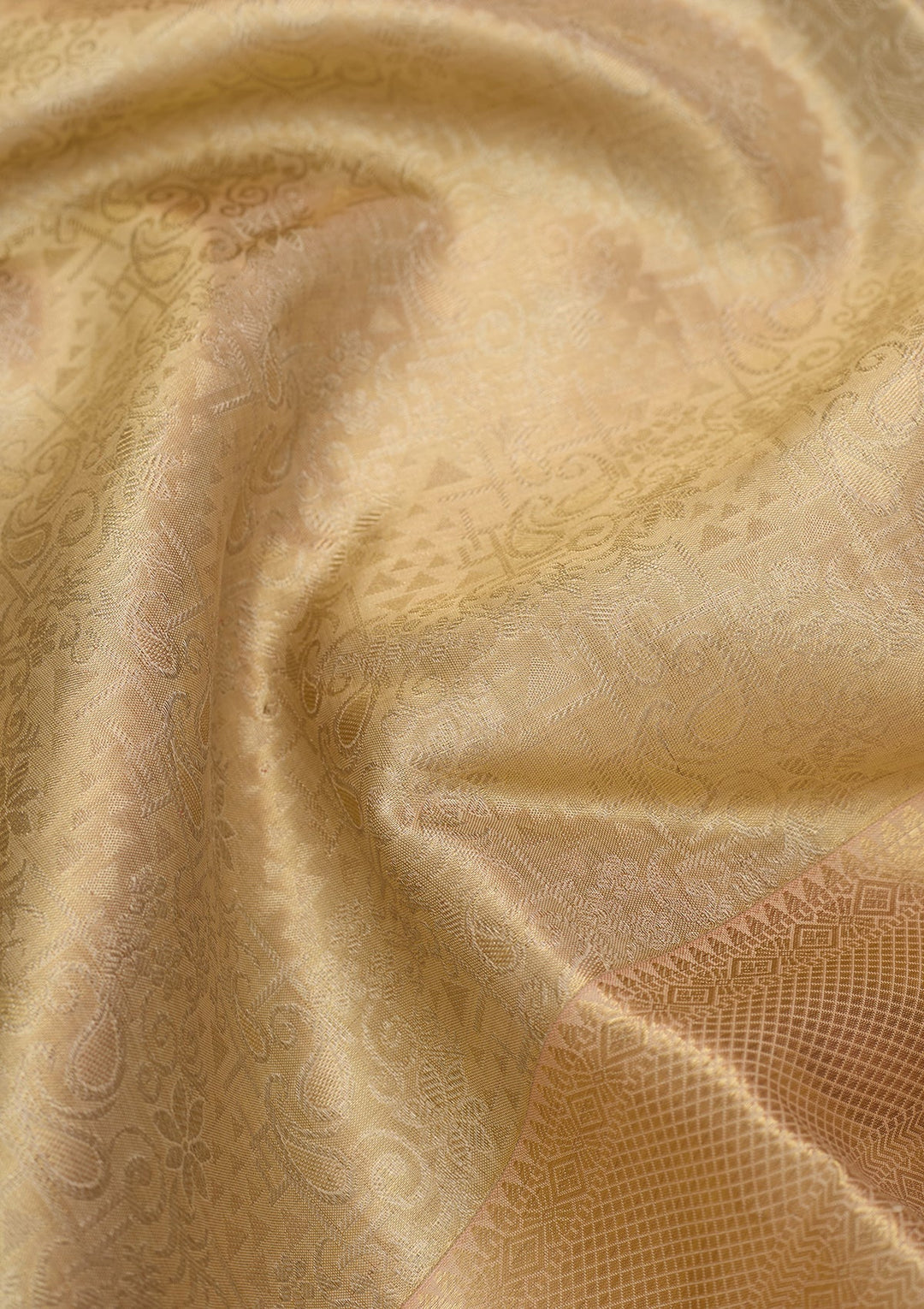 Gold Dharmavaram Pure Silk Saree