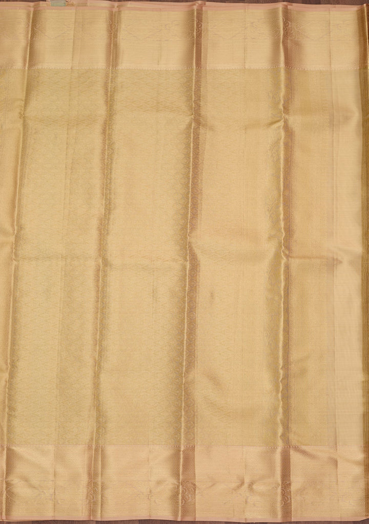Gold Dharmavaram Pure Silk Saree