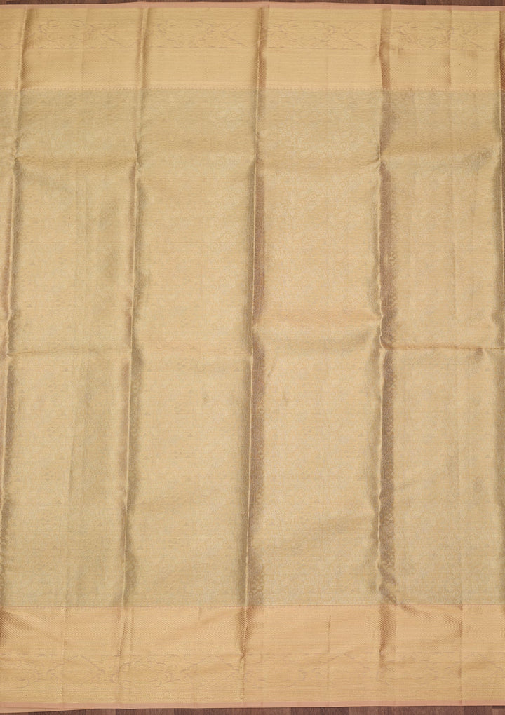 Gold Dharmavaram Pure Silk Saree