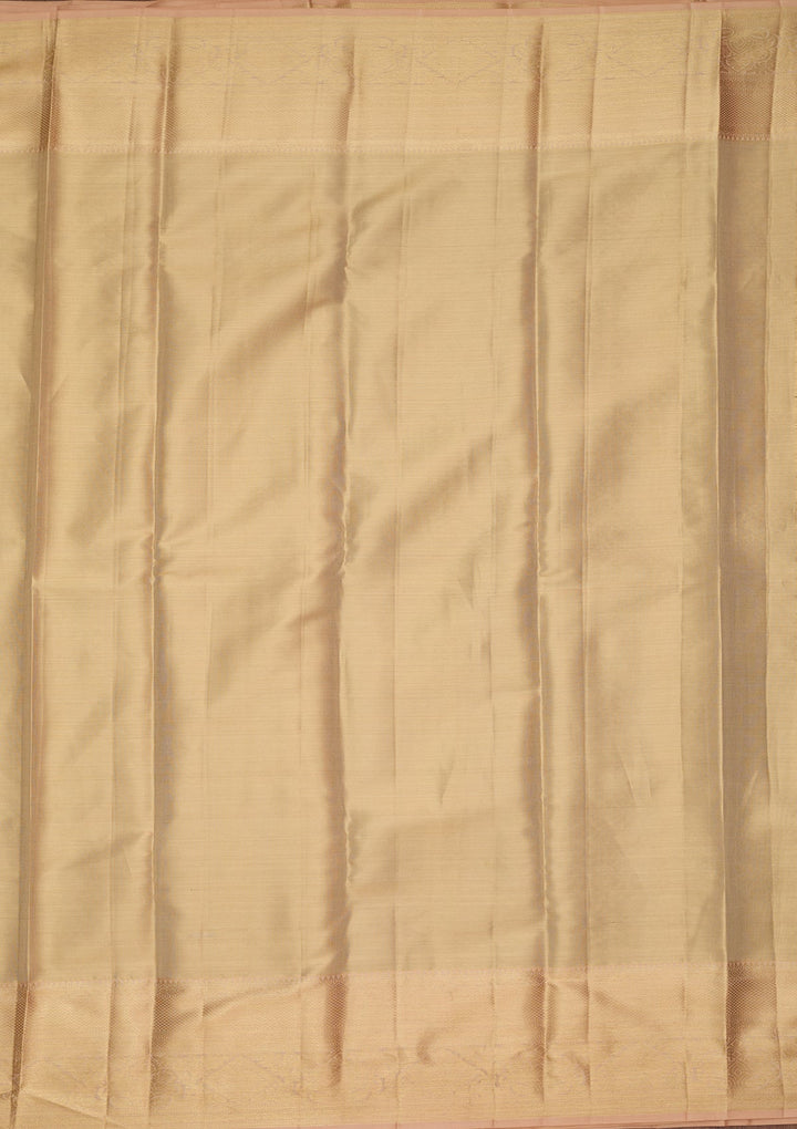 Gold Dharmavaram Pure Silk Saree