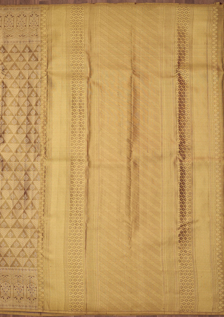 Mauve Dharmavaram Pure Silk Saree