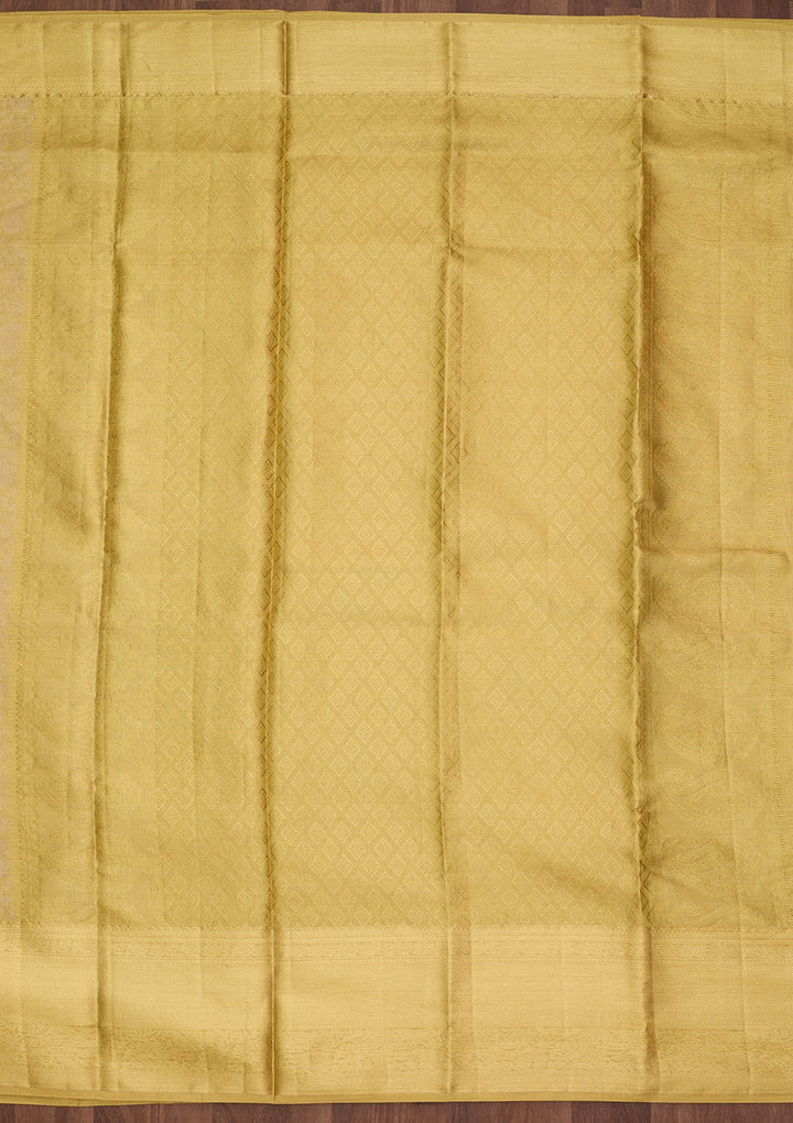 Gold Dharmavaram Pure Silk Saree