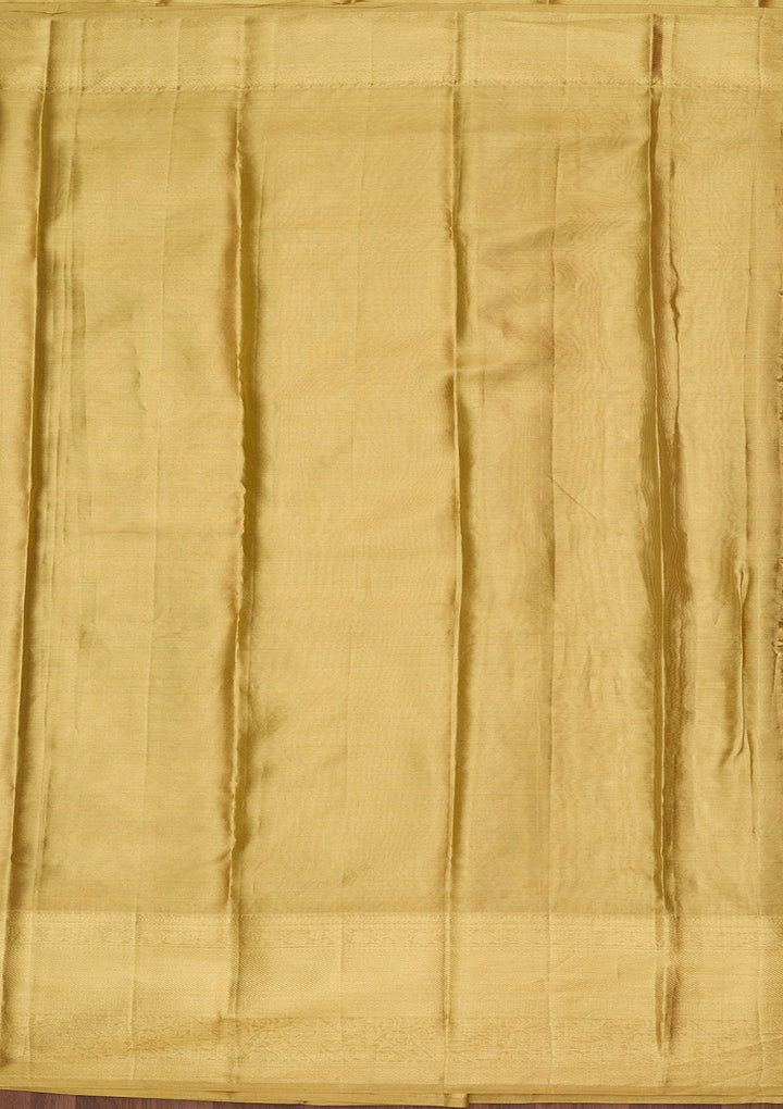 Gold Dharmavaram Pure Silk Saree
