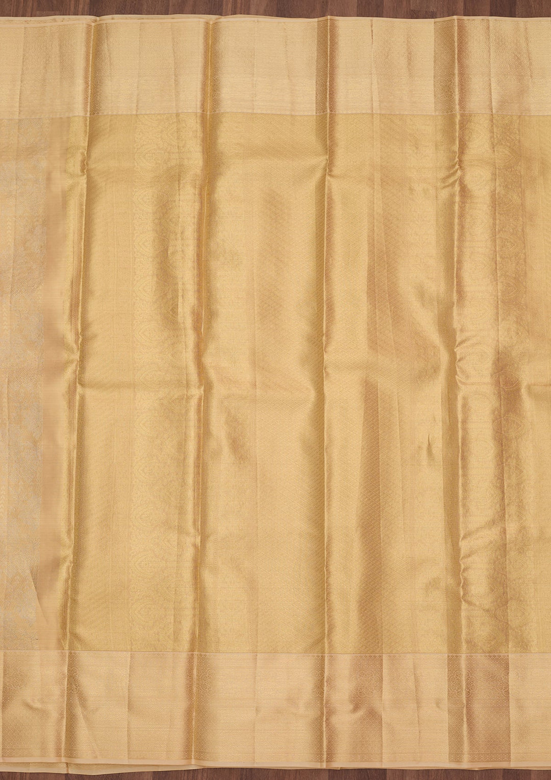 Beige Dharmavaram Pure Silk Saree
