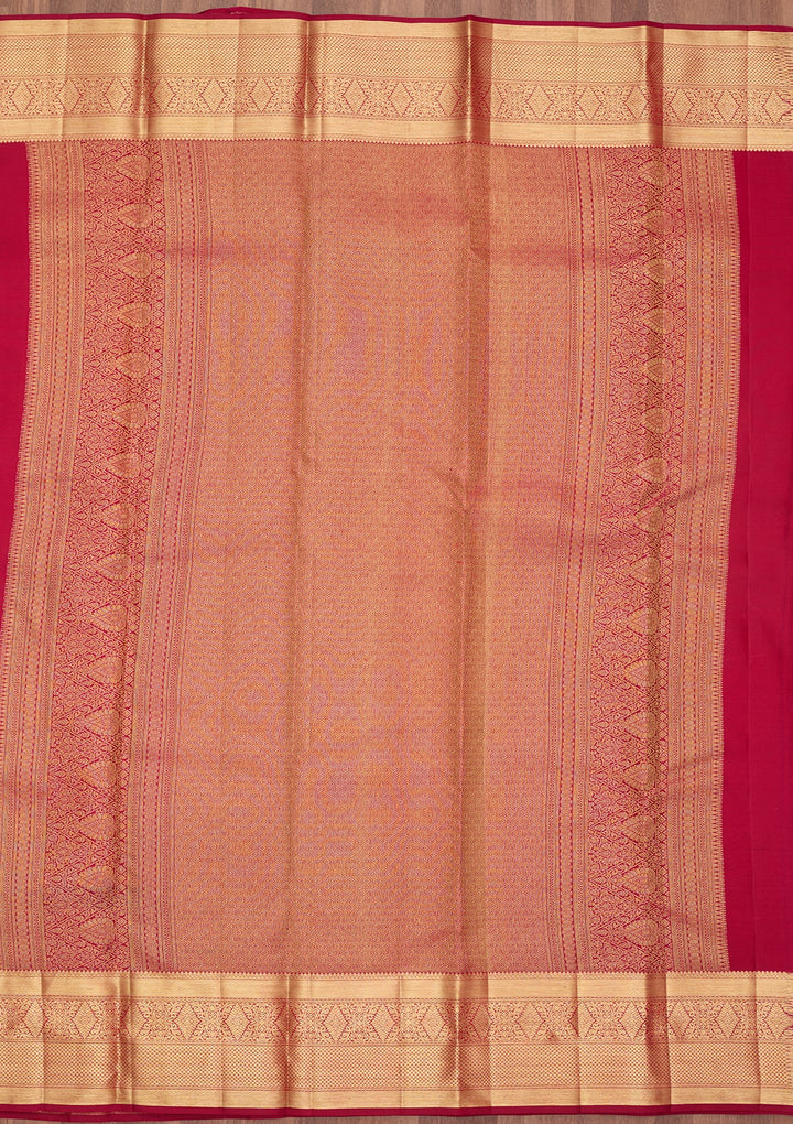 Rani Pink Dharmavaram Pure Silk Saree