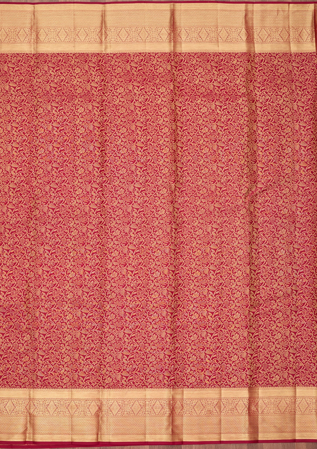Rani Pink Dharmavaram Pure Silk Saree