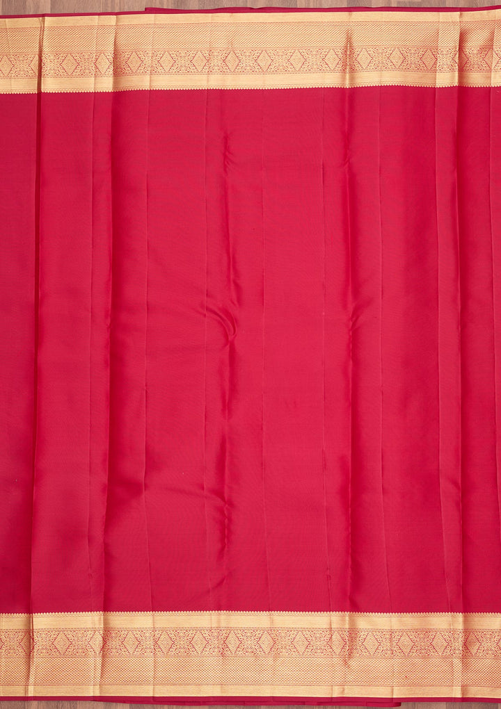 Rani Pink Dharmavaram Pure Silk Saree